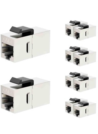 UL-Listed CAT7 RJ45 Shielded Coupler 10-Pack, Female to Female Keystone Jack, STP Insert for Cat7/Cat6a/Cat6/Cat5e Ethernet Cables (10 Pack) - pzsku/Z9714E15A3F248703568EZ/45/_/1723086187/49dbe588-881c-4fd2-992d-64c8c0f212f9