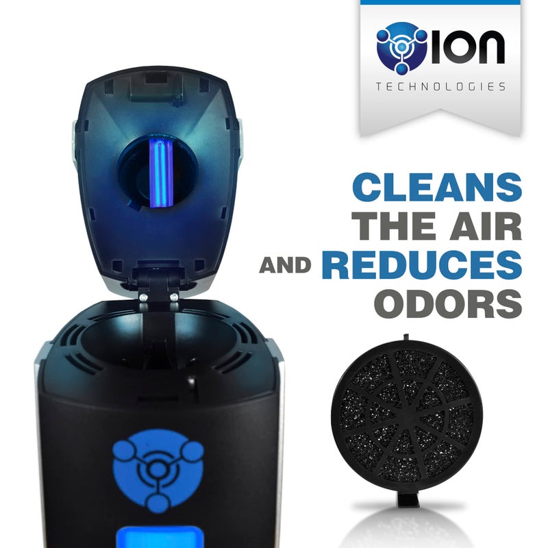 OION Technologies منقي الهواء الأيوني OION Technologies B-1000 مع فلتر دائم برو أيونizer مع UV-C، جديد (أسود) - Image 4