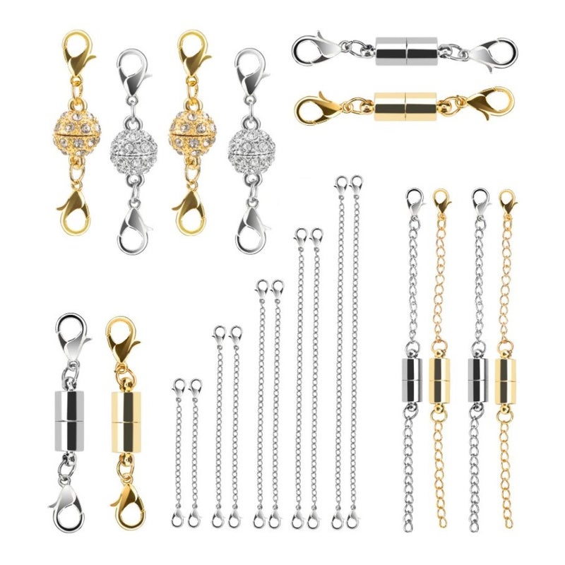 8Mm Round Ball Magnet Buckle Pearl Magnetic Buckle Flower Shape Magnetic Buckle Diamond Bracelet Buckle Necklace Buckle - Image 5