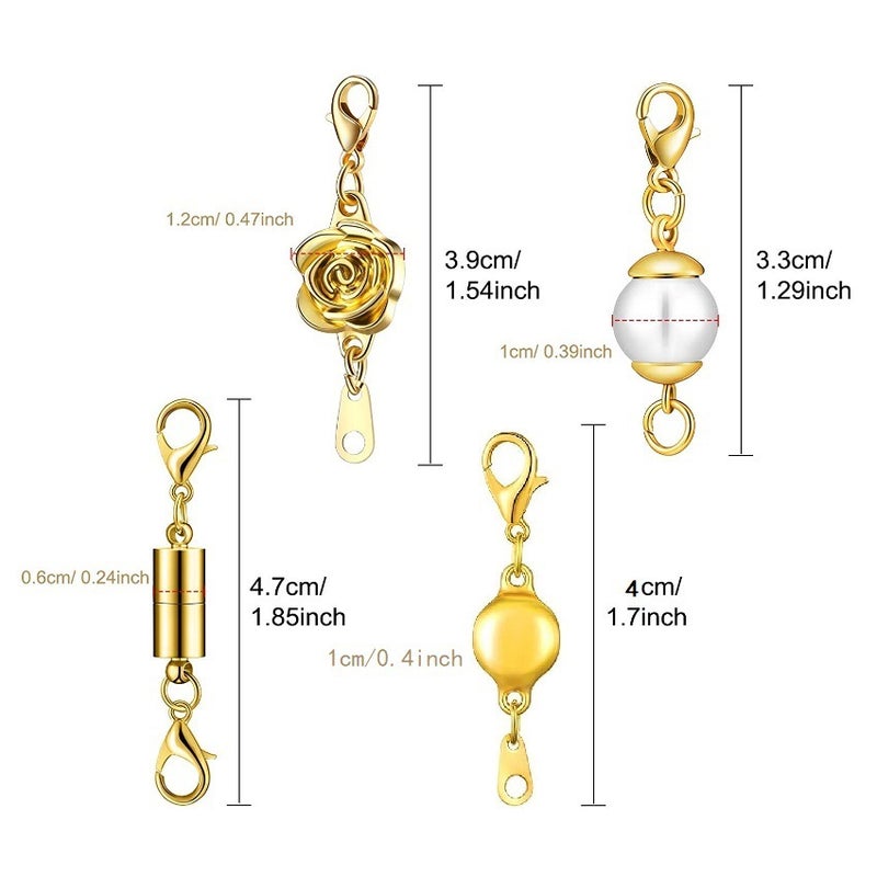 8Mm Round Ball Magnet Buckle Pearl Magnetic Buckle Flower Shape Magnetic Buckle Diamond Bracelet Buckle Necklace Buckle - Image 2