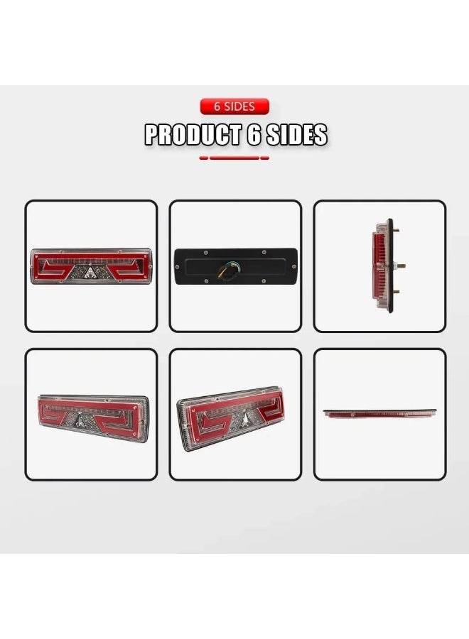 12/24V Waterproof LED Reverse Light for Trailers, Trucks, Boats, Vans - Brake, Steering, Reverse and Rear Fog Light (2 Pieces, 30cm Type) - Image 3