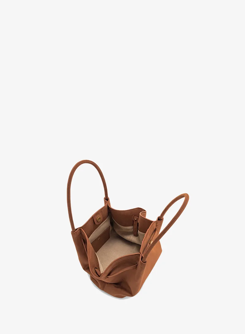JW PEI brown Hana Medium Faux Suede Tote Bag for Women | Best Price UAE