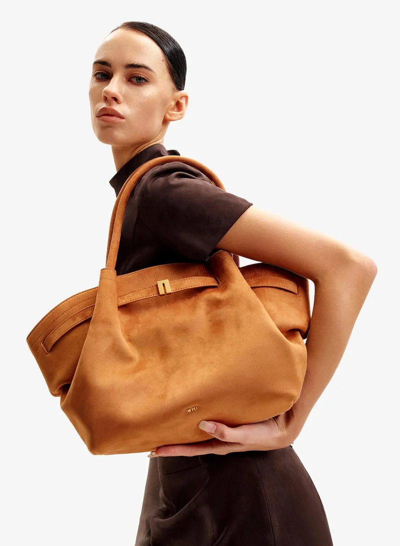 JW PEI Hana Medium Faux Suede Tote Bag