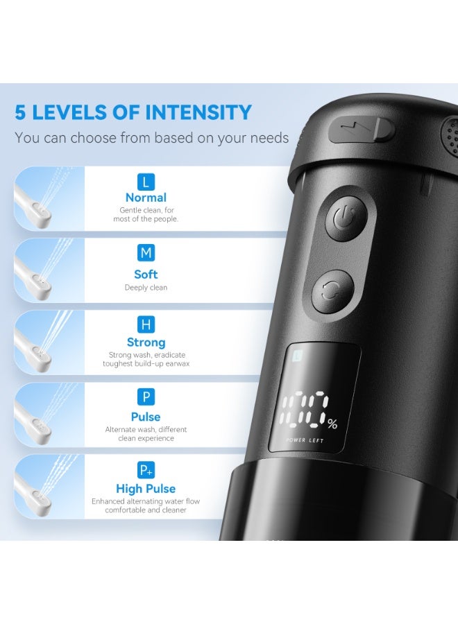 Premium Portable Electric Bidet – 250ML Water Tank, Powerful 2000mAh Rechargeable Battery, 5 Spray Levels, Long Nozzle – Compact & Ultra-Hygienic Travel Shattaf for Personal Care - Image 4