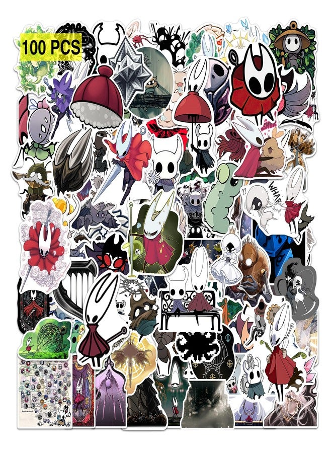Pounchi Knight Game Stickers (100 Pcs) Cartoon Video Game PVC Sticker, Gifts for Laptop Water Bottle Skateboard Party Supplies Decorations Teens Kids - Image 1