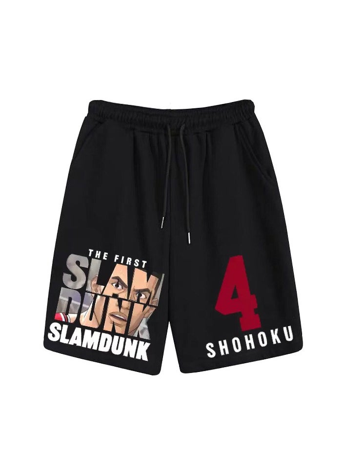 KUYING New Slam Dunk Master Printed Loose Five Point Casual Pants  - Image 1