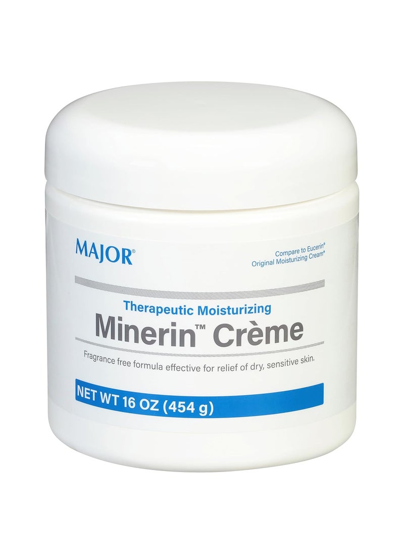 MAJOR Major Therapeutic Moisturizing Minerin Crme  Body Cream Moisturizer for Dry Skin  FragranceFree  16 Oz 
