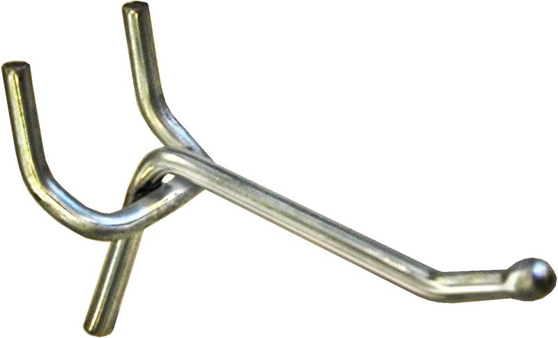 Azar Displays 700882 Galvanized 2-Inch Metal Hook - 50 Count for Pegboard and Slatwall - Image 1