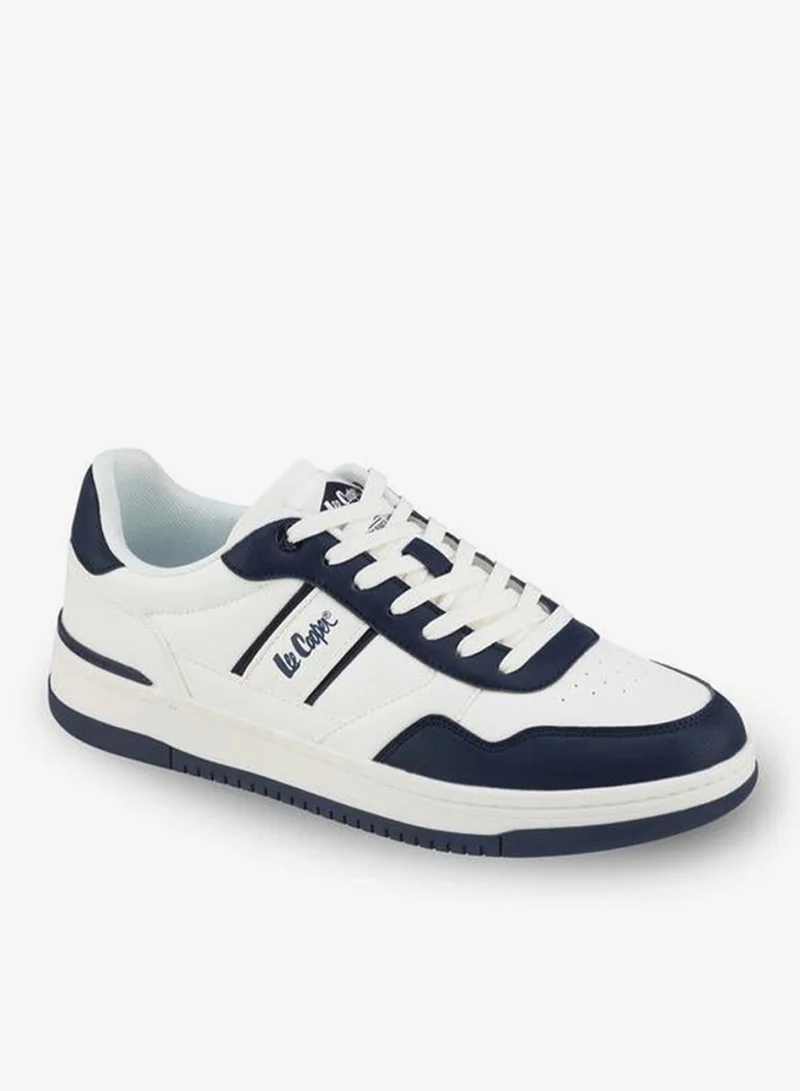 لي كوبر Men Logo Print Lace-Up Ankle Sneakers