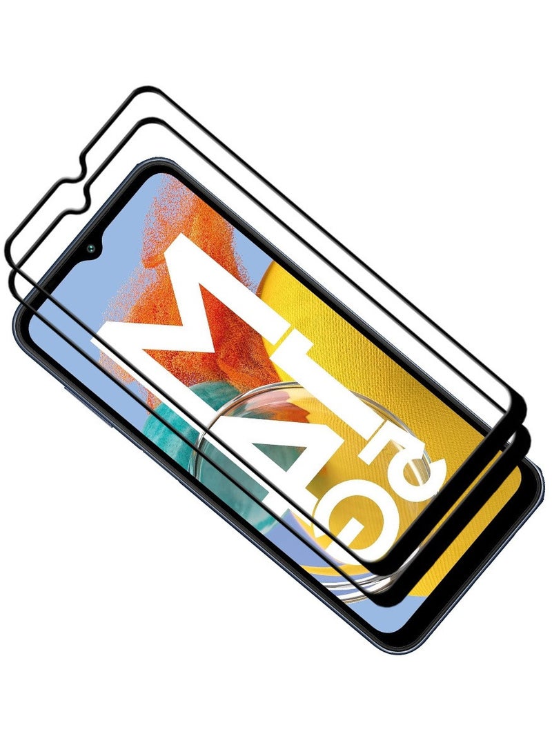 ACLIX 2 Pieces Antistatic ESD Dustproof Premium Quality High Definition Tempered Glass Screen Protector Designed For Samsung Galaxy M14 - Image 1