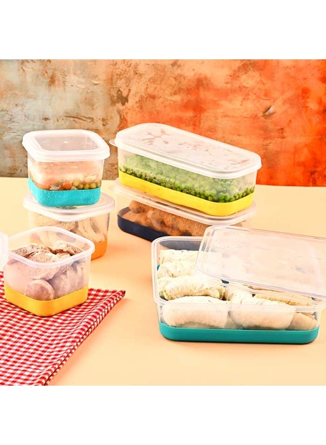 حاويات تخزين الطعام البلاستيكية محكمة الإغلاق Freezer Storage Container مع أغطية بلاستيكية محكمة، خالية من مادة BPA، مثالية لتخزين الطعام في الفريزر، وجبات الغداء، التحضير المسبق للوجبات، وحفظ بقايا الطعام بطريقة صحية وآمنة - Image 3