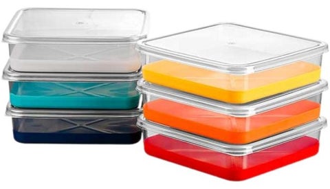 حاويات تخزين الطعام البلاستيكية محكمة الإغلاق Freezer Storage Container مع أغطية بلاستيكية محكمة، خالية من مادة BPA، مثالية لتخزين الطعام في الفريزر، وجبات الغداء، التحضير المسبق للوجبات، وحفظ بقايا الطعام بطريقة صحية وآمنة