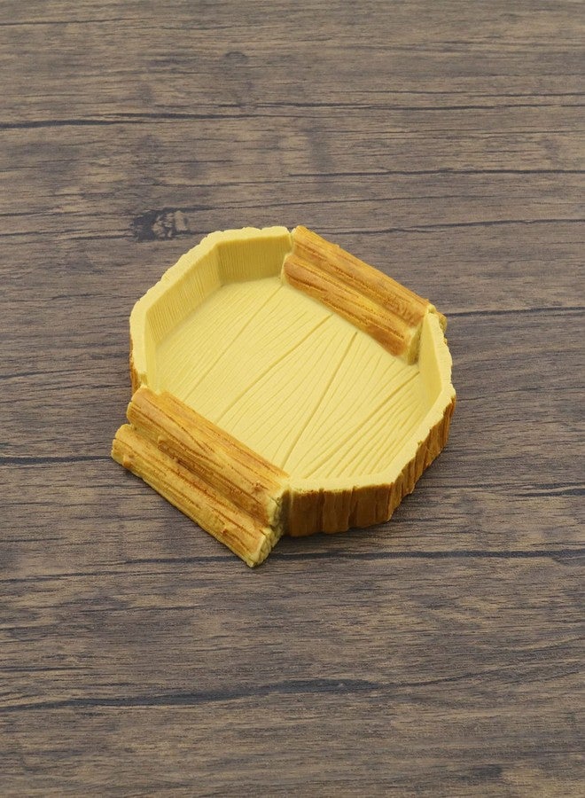 Micro Traders Reptile Water Bowl Resin Food Dish Bearded Dragon Feeding Tray for Chameleon Turtle Lizard Gecko Spider Amphibian Supplies 14.7x14x2cm - Image 5