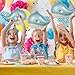 Villorem Whale Balloons Ocean Themed Party Decorations Matte Whale Foil Balloons for Birthday Baby Shower Supplies 3Pcs - Image 4