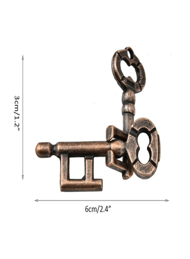 IQ Teaser Unlock Toy Adult Intelligent Puzzle Lock Buckle Educational Toy - Keys Lock - Image 1