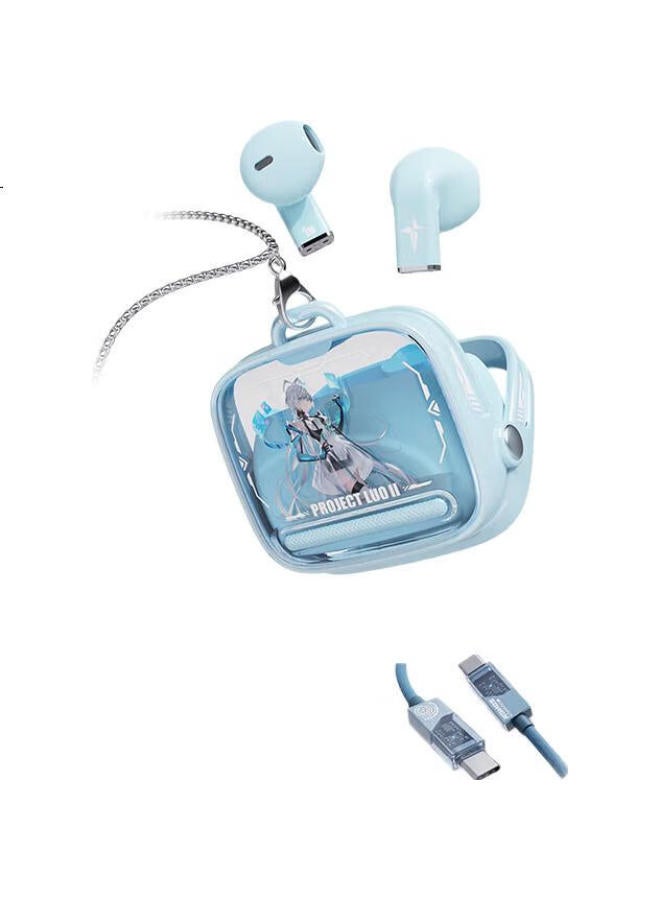 Songx Luo Tianyi Co-Branded Bluetooth Earphones Wireless Semi-In-Ear Earphones Music Sports Gaming Earphones With Noise Reduction For Calls Compatible With Apple Huawei Xiaomi Phones - Image 3
