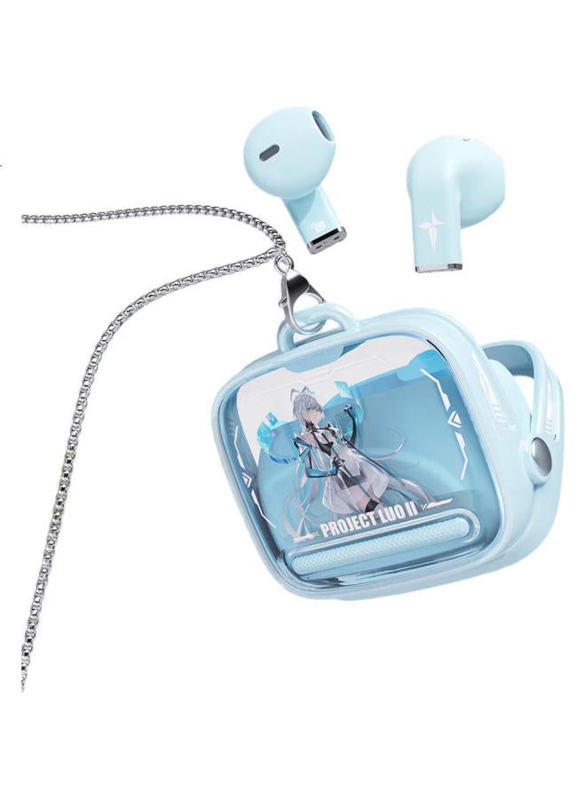 Songx Luo Tianyi Co-Branded Bluetooth Earphones Wireless Semi-In-Ear Earphones Music Sports Gaming Earphones With Noise Reduction For Calls Compatible With Apple Huawei Xiaomi Phones - Image 1