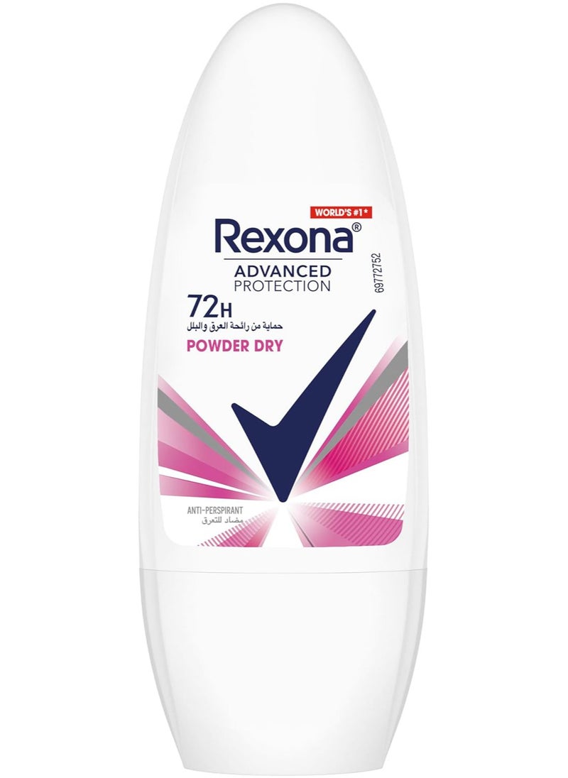 Rexona Antiperspirant roll on sweat and odor protection 50ml  - Image 1