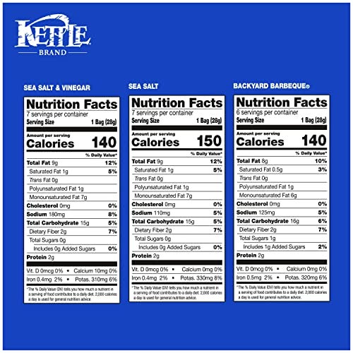 Kettle Brand Potato Chips Variety Pack, 1 Oz, 20 Ct - Image 3