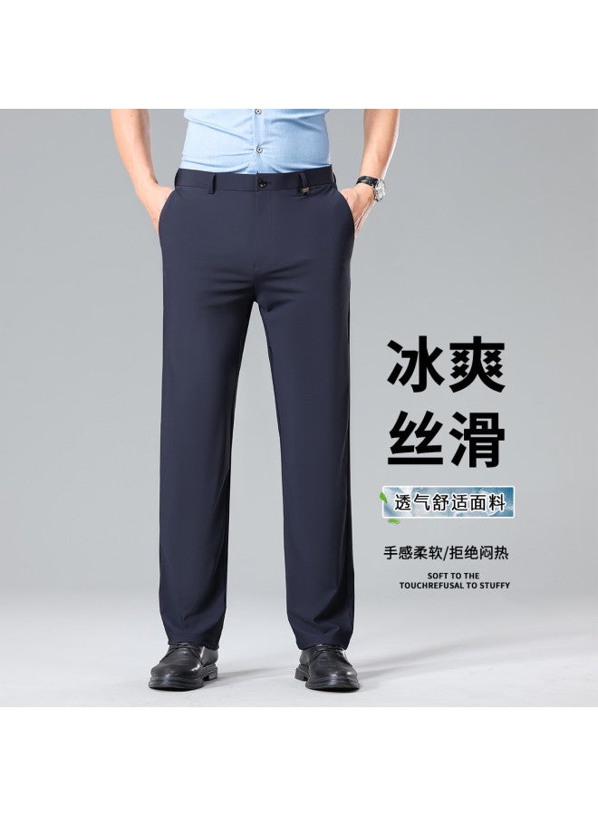 Tucano men's Casual Pants - Spring/summer Business Dress Pants, Versatile Office Trousers, Dad's Formal Straight-leg Pants - Image 2
