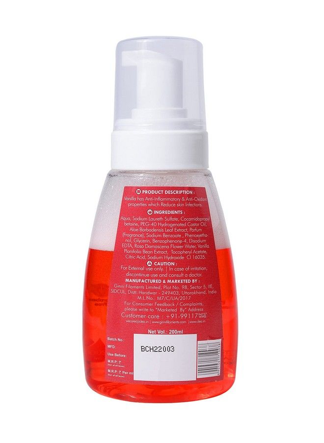 CLEA Germ Protection Liquid Handwash Bottle ; Hydrating Foaming Hand Wash 200Ml (Rosevanilla Beans Pack Of 3) - Image 5