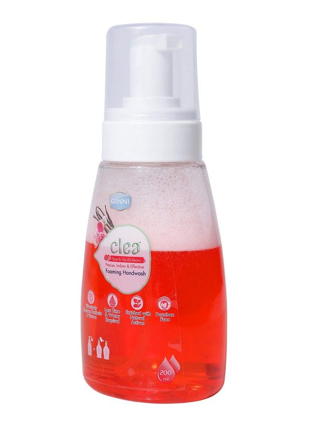 CLEA Germ Protection Liquid Handwash Bottle ; Hydrating Foaming Hand Wash 200Ml (Rosevanilla Beans Pack Of 3) - Image 4