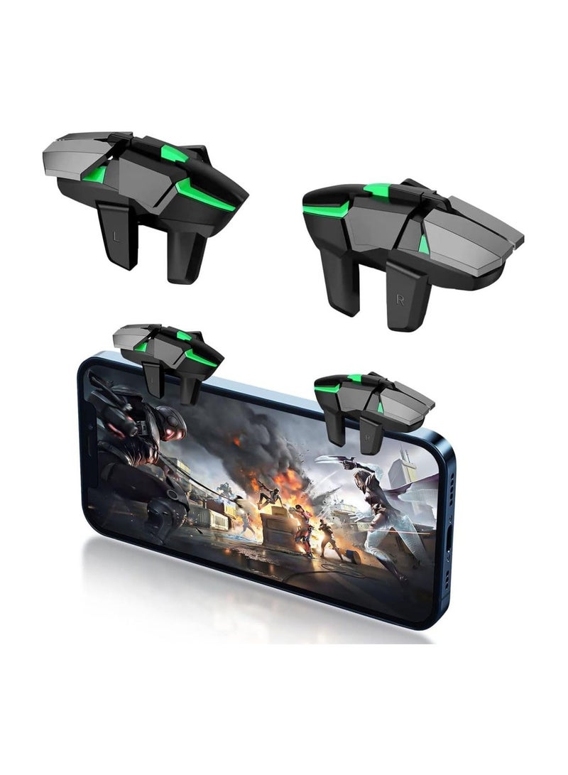 6-Finger PUBG Mobile Controller, Sensitive Gamepad for iPhone, Android, and iPad - Perfect for Office, School, Travel, and Camping with Large Thickness for Enhanced Aim & Shoot. - Image 1