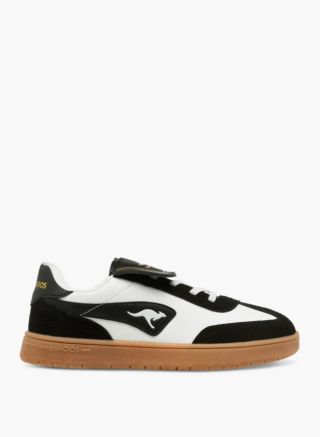 kangaROOS Boys' Panelled Sports Shoes with Hook and Loop Closure