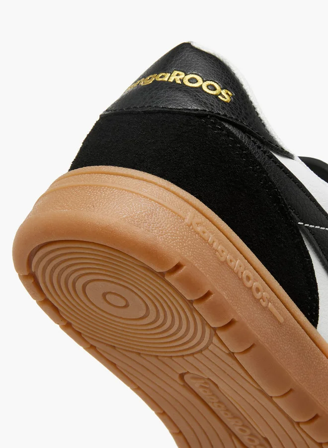 kangaROOS Boys' Panelled Sports Shoes with Hook and Loop Closure