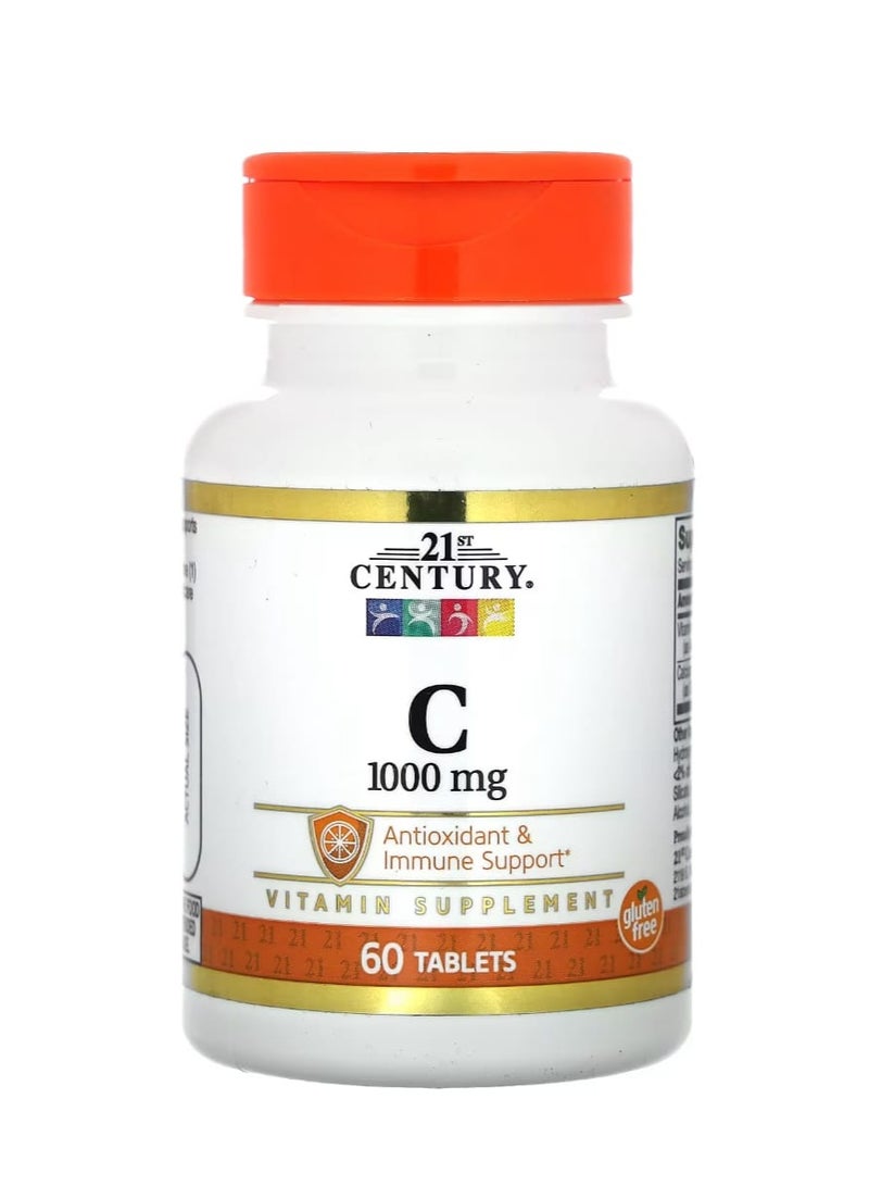 القرن الحادي والعشرون فيتامين سي 1000 ملغ 60 قرصًا - Image 1