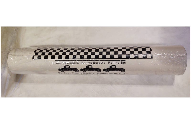 Rolling Borders Checkered Flag Cars Wallpaper Border9 Inch Black Edge by CheckeredWallpaperBordercom - Image 3