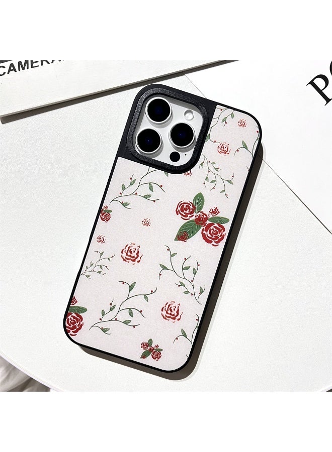 NIBEMINENT Oil Painting Roses Protective TPU Case Cover For iPhone 14 Pro Max Clear - Image 1