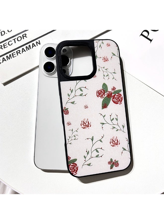 NIBEMINENT Oil Painting Roses Protective TPU Case Cover For iPhone 14 Pro Max Clear - Image 2
