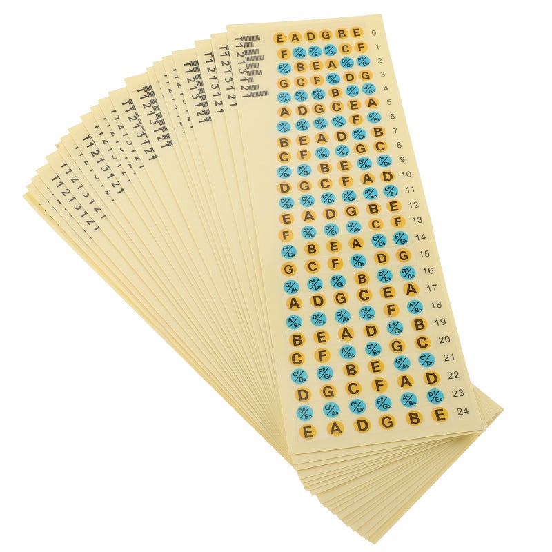 20pcs Guitar Finger Guide Sticker Fingerboard Guide Fretboard Marker Fretboard Labels - Image 1