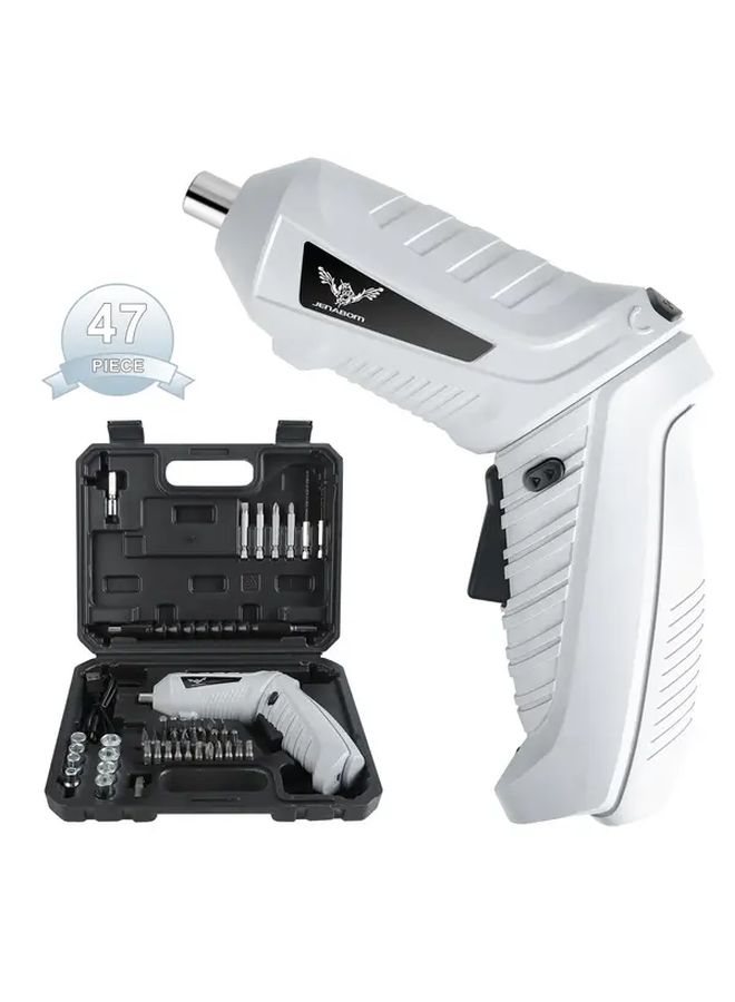Cordless Power Tool Set 47 Piece Impact Driver Drill Kit Lithium Ion - Image 3