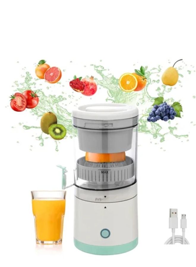 Citrus Juicer Machines Fruit Electric Orange Juicer Squeezer USB Rechargeable Easy Press Lemon Lime Orange Grapefruit Juice Squeezer Easy to Clean fruit juicer