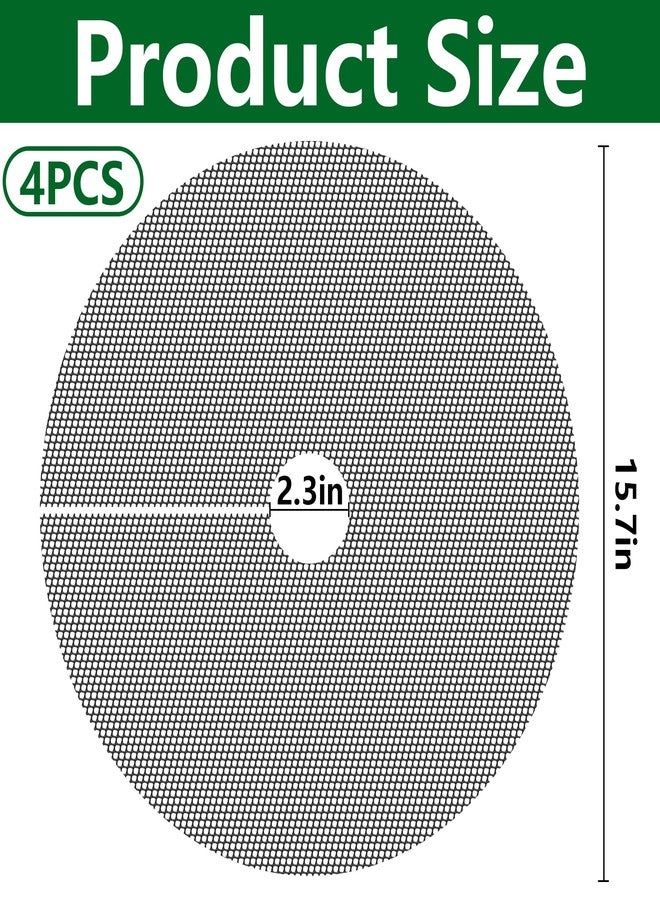 Adnee 4 Pcs 15.7 Inch Plant Pot Grids-Cuttable Plant Pot Soil Covers Protectors from Animals-Indoor Round Planter Pots Soil Guard for Outdoor Garden Plants Protection - Image 2