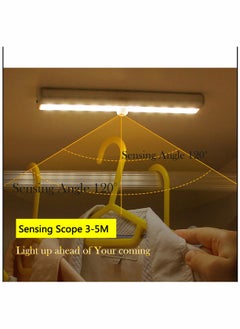 Generic 3 Pcs LED Closet Light Motion Sensor Light 10 LED Wireless Night Light for Hallway Bathroom Bedroom Kitchen  - Image 3