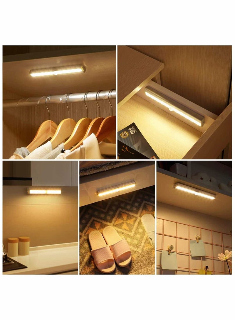 3 أجهزة كمبيوتر LED خزانة ضوء الحركة ضوء مستشعر الضوء 10 LED ضوء الليل اللاسلكي للواحات المطبخ غرفة نوم الحمام - Image 5