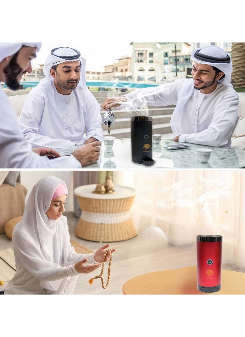 Oud Bakhoan - Stylish Portable Incense Burner  with built-in Oud Storage for Home Office and Car - Image 1