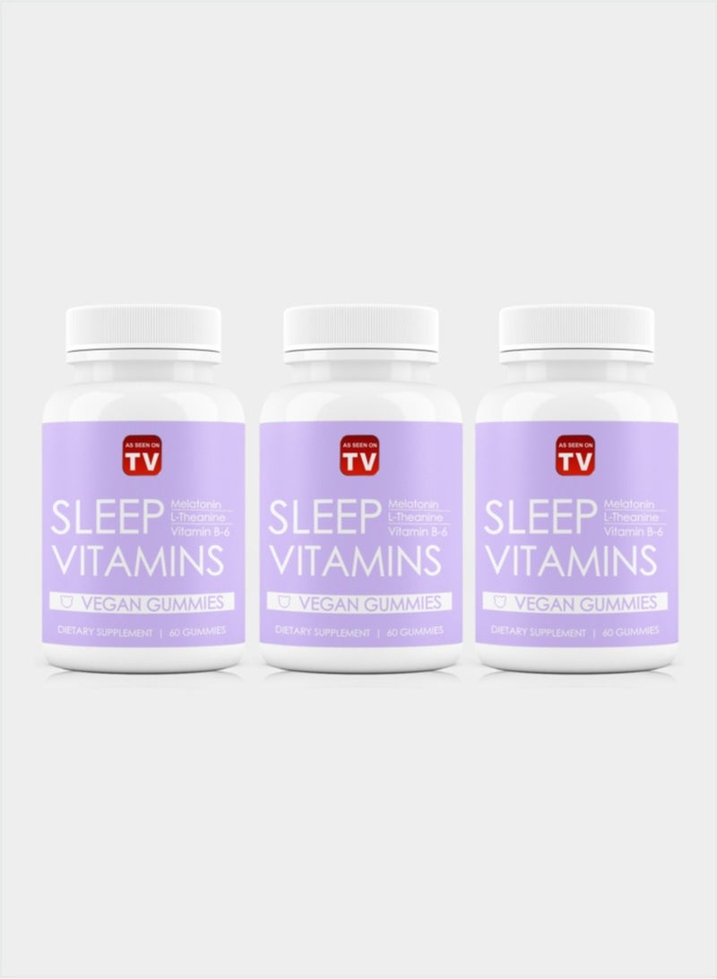 AS SEEN ON TV As Seen on Tv  Sleep Vitamins 60 Gummies Pack of 3