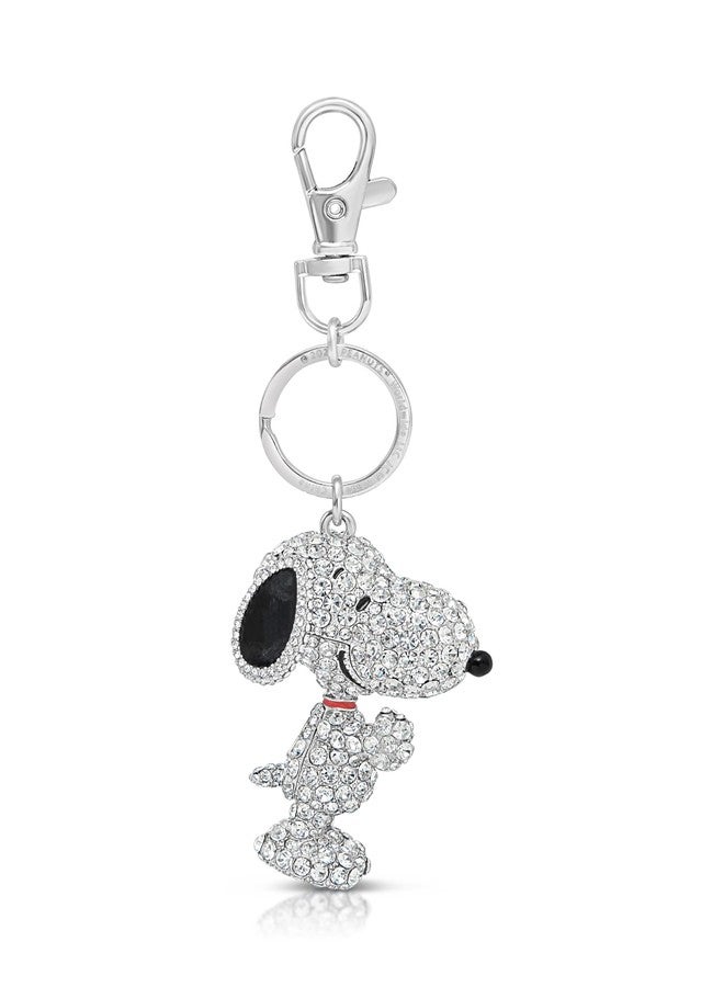 SALLY ROSE Crystal Snoopy Keychain - Official License Bag Charm, Purse Accessory - Thoughtful Peanuts Gift for Her - Image 1
