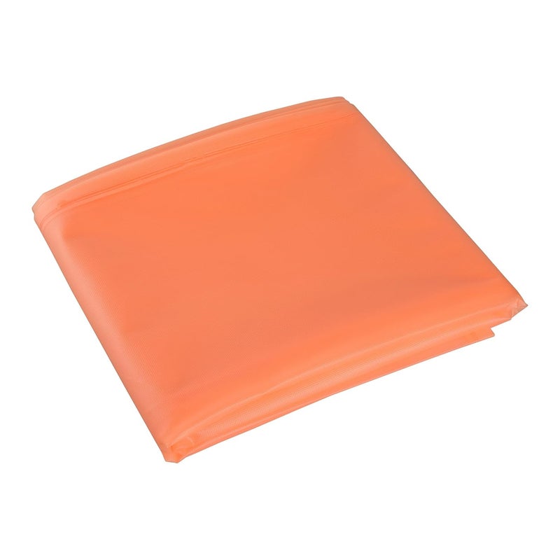 Aqbah Waterproof Plastic Mattress Protection Sheet for Baby and Adult Bed Breathable Soft Fitted Bed Sheet Size 6X7 ft Orange