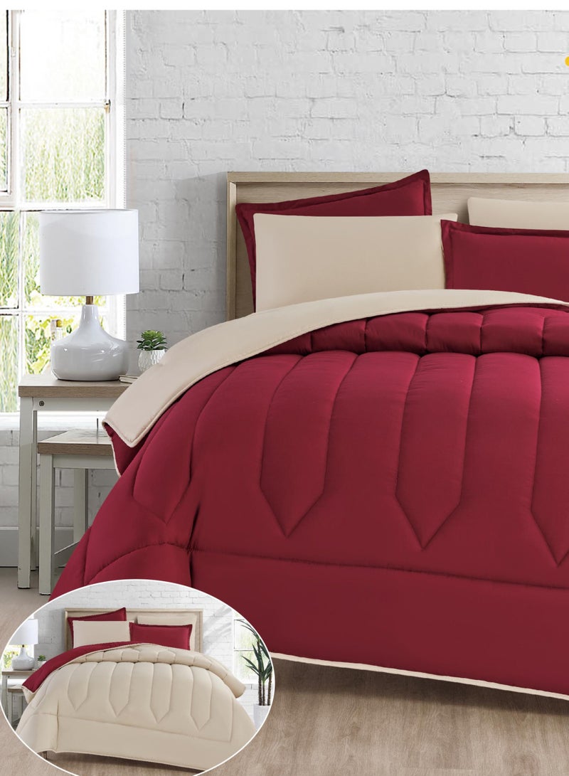 ماركه  طقم لحاف مفرش سرير نفرين فندقي ذو طابع وجهين ليضيف الجمال الى ديكور غرفتك - Image 3