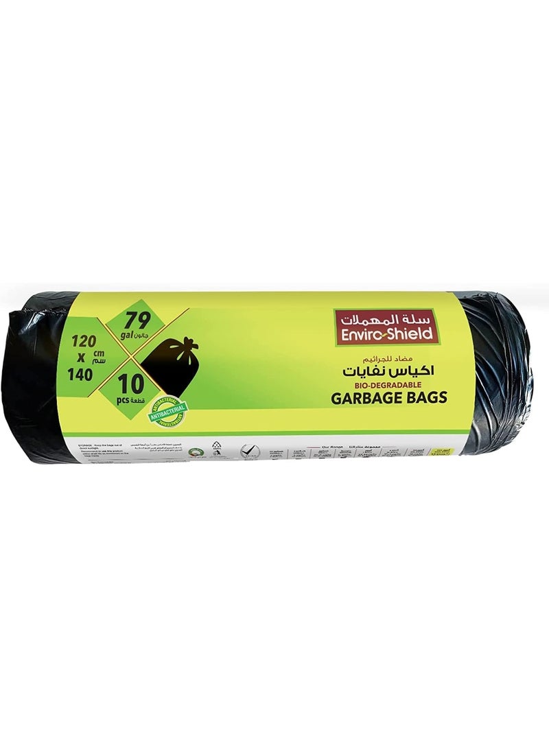 EnviroShield Biodegradable Garbage Bags 79 Gallon 10 Pcs - Image 1