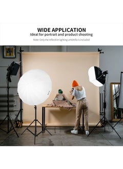 Selens 41inch/104cm Diameter White Translucent Reflective Lighting Umbrella for Photo Video Studio, Lighting Diffuser  - Image 3