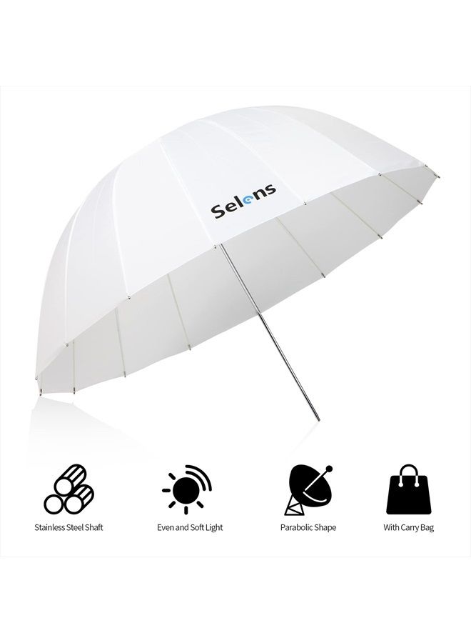 Selens 41inch/104cm Diameter White Translucent Reflective Lighting Umbrella for Photo Video Studio, Lighting Diffuser - Image 2