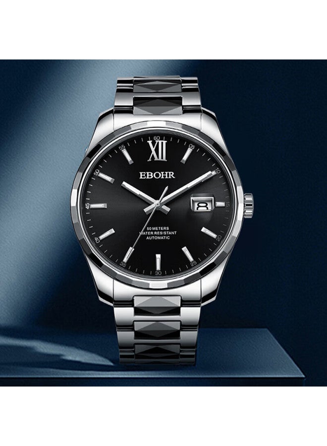 Ebohr Master Series Men's Automatic Mechanical Watch Simple Classic Tungsten Steel Business Wrisch National Brand - Image 1