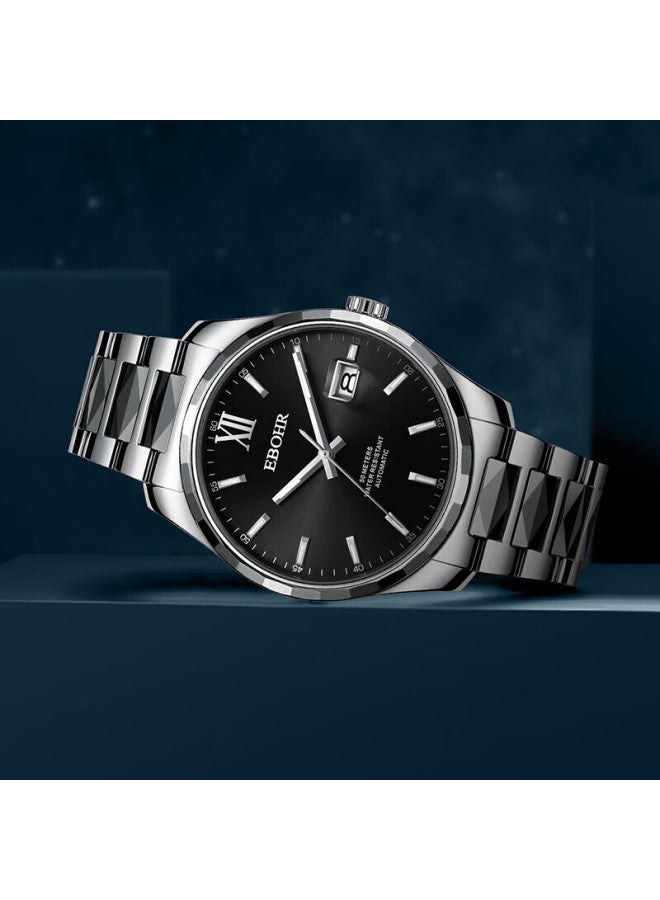 Ebohr Master Series Men's Automatic Mechanical Watch Simple Classic Tungsten Steel Business Wrisch National Brand - Image 2
