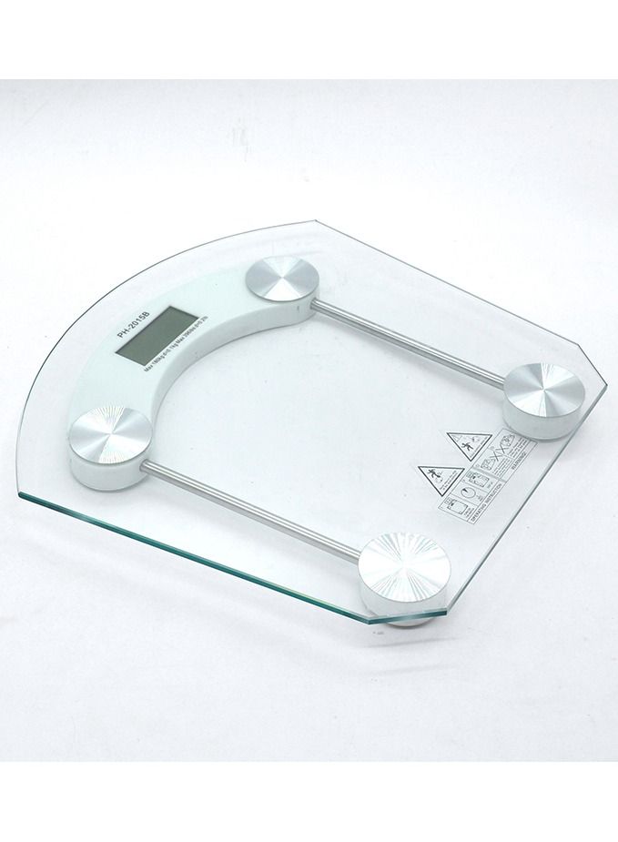 Generic Electronic Weight Scale LCD Display Toughened Glass 180kg Gym Bathroom Smart Body Weighing Digital Scale Diameter  - Image 3